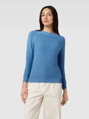 Zdjęcie produktu Sweter z dzianiny z okrągłym dekoltem model ‘LINZ’ w kolorze białym Weekend Max Mara
