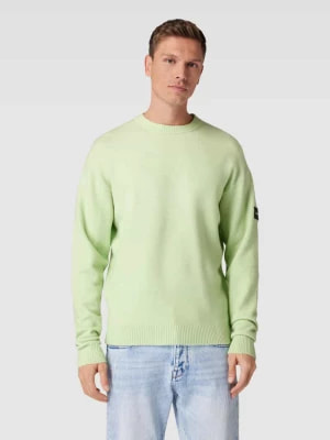 Zdjęcie produktu Sweter z dzianiny z prążkowanymi wykończeniami CK Calvin Klein