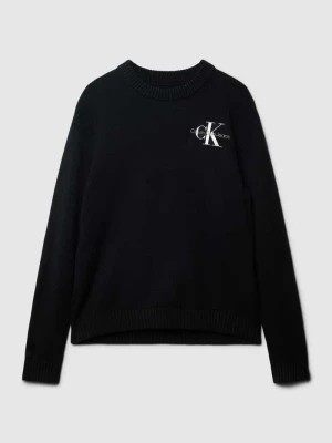 Zdjęcie produktu Sweter z dzianiny z wyhaftowanym logo model ‘ESSENTIAL’ Calvin Klein Jeans