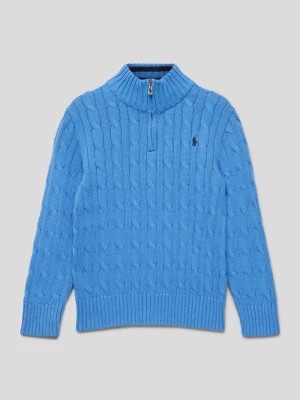 Zdjęcie produktu Sweter z dzianiny z wzorem warkocza Polo Ralph Lauren Kids