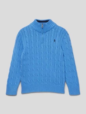 Zdjęcie produktu Sweter z dzianiny z wzorem warkocza Polo Ralph Lauren Teens