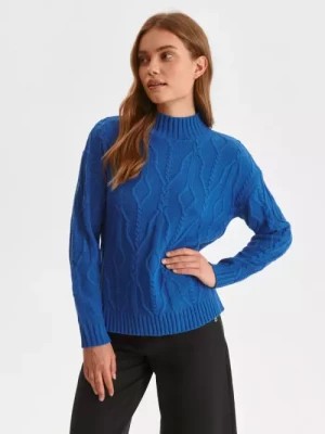 Zdjęcie produktu Sweter z półgolfem z warkoczowym splotem TOP SECRET