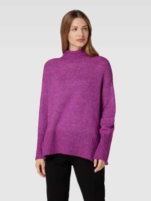 Zdjęcie produktu Sweter z wywijanym kołnierzem o kroju oversized z dodatkiem wełny milano italy