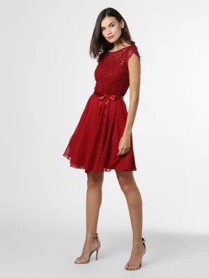 Zdjęcie produktu Swing Damska sukienka wieczorowa Kobiety Koronka czerwony jednolity,