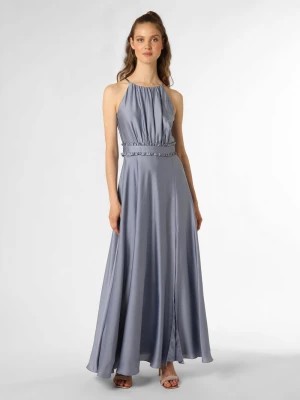 Zdjęcie produktu Swing Damska sukienka wieczorowa Kobiety Satyna niebieski|szary jednolity,