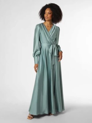 Zdjęcie produktu Swing Damska sukienka wieczorowa Kobiety Satyna niebieski|zielony jednolity,