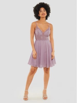 Zdjęcie produktu Swing Sukienka koktajlowa 5AE19300 Różowy Slim Fit