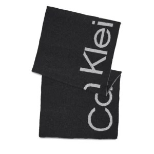 Zdjęcie produktu Szalik Calvin Klein Logo Reverso Tonal Scarf 40X180 K60K611117 Ck Black BAX