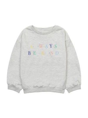 Zdjęcie produktu Szara bluza dziewczęca z napisem Always be kind Minoti