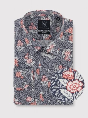 Zdjęcie produktu Szara koszula męska w botaniczny wzór Pako Lorente
