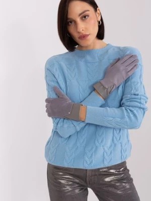 Zdjęcie produktu Szare dotykowe rękawiczki damskie Wool Fashion Italia