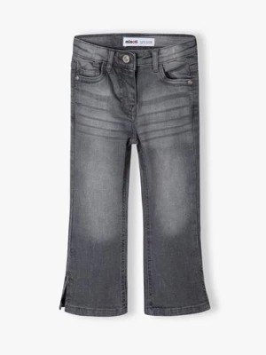 Zdjęcie produktu Szare spodnie jeansowe dziewczęce rozkloszowane Minoti
