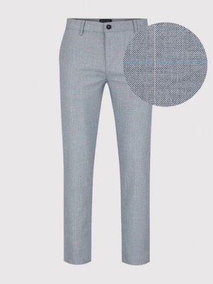 Zdjęcie produktu Szare spodnie męskie w subtelną kratę Pako Lorente