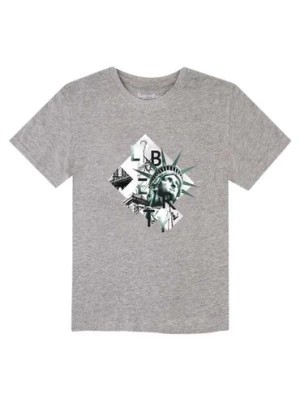 Zdjęcie produktu Szary t-shirt dla chłopca z bawełny Tup Tup Statua Wolności