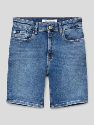 Zdjęcie produktu Szorty jeansowe o kroju regular fit z 5 kieszeniami Calvin Klein Jeans
