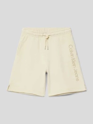 Zdjęcie produktu Szorty z dzianiny dresowej z wyhaftowanym logo Calvin Klein Jeans