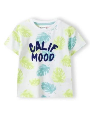 Zdjęcie produktu T-shirt biały bawełniany dla niemowlaka- Calif mood Minoti