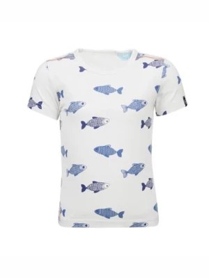 Zdjęcie produktu T-shirt chłopięcy, biały, ryby, Lief