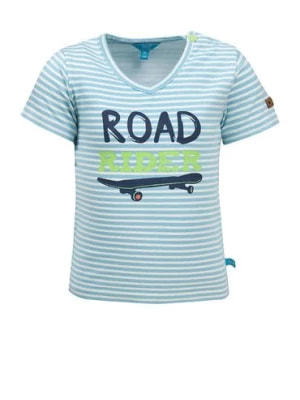 Zdjęcie produktu T-shirt chłopięcy niebieski w paski - Road Rider - Lief