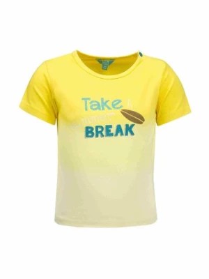Zdjęcie produktu T-shirt chłopięcy- żółty - Take a Summer Break - Lief