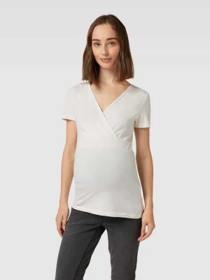 Zdjęcie produktu T-shirt ciążowy z dekoltem w serek w zestawie 2 szt. model ‘KATE’ Mamalicious