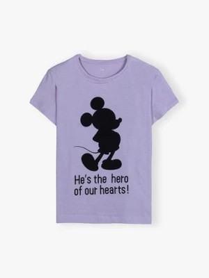Zdjęcie produktu T-shirt damski bawełniany Mickey - fioletowy