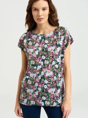 Zdjęcie produktu T-shirt damski w kwiaty Greenpoint