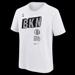 Zdjęcie produktu T-shirt dla dużych dzieci (chłopców) Nike NBA Brooklyn Nets - Biel