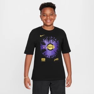 Zdjęcie produktu T-shirt dla dużych dzieci (chłopców) Nike NBA Max90 Los Angeles Lakers Courtside - Czerń