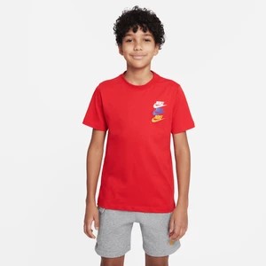 Zdjęcie produktu T-shirt dla dużych dzieci (chłopców) Nike Sportswear Standard Issue - Czerwony