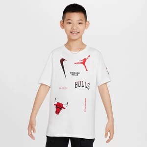 Zdjęcie produktu T-shirt dla dużych dzieci Jordan NBA Max90 Chicago Bulls Courtside Statement Edition - Biel