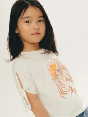 Zdjęcie produktu T-shirt dla dziewczynki dzianinowy z zebrą 5.10.15.
