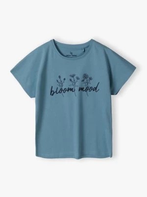 Zdjęcie produktu T-shirt dzianinowy dla dziewczynki - niebieski Lincoln & Sharks by 5.10.15.