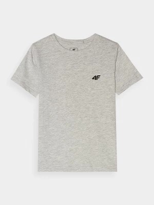 Zdjęcie produktu T-shirt gładki chłopięcy - szary 4F