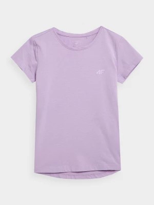 Zdjęcie produktu T-shirt gładki dziewczęcy 4F