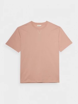 Zdjęcie produktu T-shirt gładki męski - koralowy OUTHORN