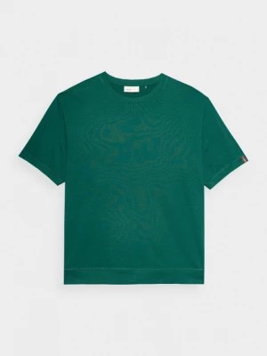 Zdjęcie produktu T-shirt gładki męski - zielony OUTHORN