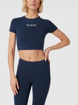 Zdjęcie produktu T-shirt krótki z nadrukiem z logo model ‘ALINE’ Guess Activewear