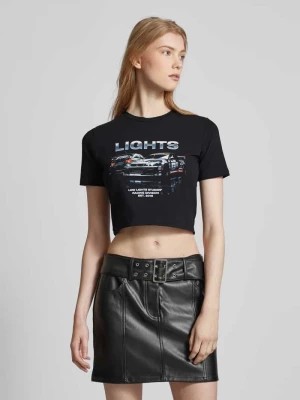 Zdjęcie produktu T-shirt krótki z nadrukowanym motywem model ‘DTM’ Low Lights Studios