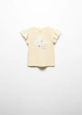 Zdjęcie produktu Koszulka ze wzorem i falbankami MANGO BABY