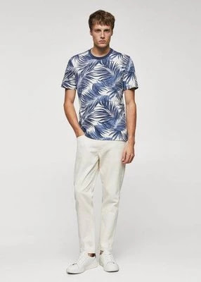 Zdjęcie produktu Koszula slim fit z nadrukiem w palmy mango man