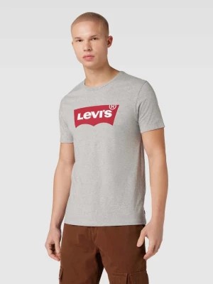 Zdjęcie produktu T-shirt melanżowy z nadrukiem z logo Levi's®