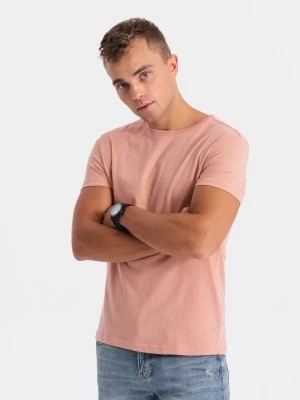 Zdjęcie produktu T-shirt męski bawełniany BASIC - różowy V9 S1370
 -                                    XXL