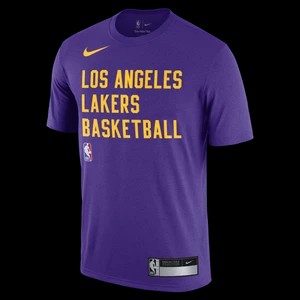 Zdjęcie produktu T-shirt męski do ćwiczeń Nike Dri-FIT NBA Los Angeles Lakers - Fiolet