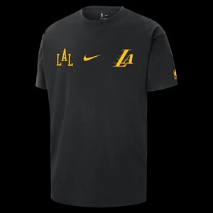 Zdjęcie produktu T-shirt męski Nike NBA Courtside Max90 Los Angeles Lakers 2023/24 City Edition - Czerń