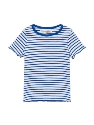 Zdjęcie produktu T-shirt niemowlęcy basic w niebieskie paski Minoti