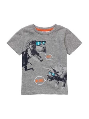 Zdjęcie produktu T-shirt niemowlęcy szary z dinozaurem Minoti