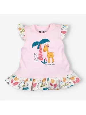 Zdjęcie produktu T-shirt niemowlęcy z bawełny organicznej dla dziewczynki NINI