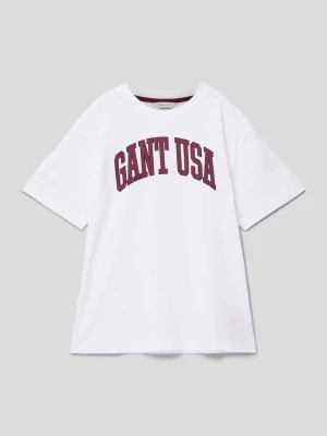 Zdjęcie produktu T-shirt o kroju oversized z nadrukiem z logo Gant