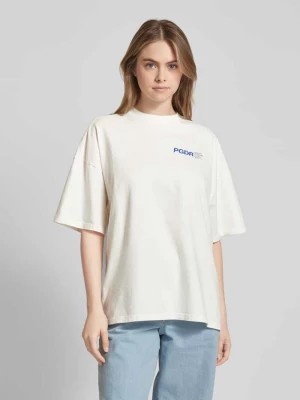 Zdjęcie produktu T-shirt o kroju oversized z nadrukiem z logo i napisem model ‘HABANA’ Pegador